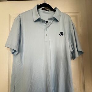 GFORE Baby Blue Golf Polo XL